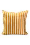 Painterly Stripe Pillow in Sunny on Oyster Linen - Design No. Five