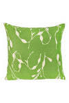 Seaweed XL Pillow in Leaf on Natural Linen - Design No. Five