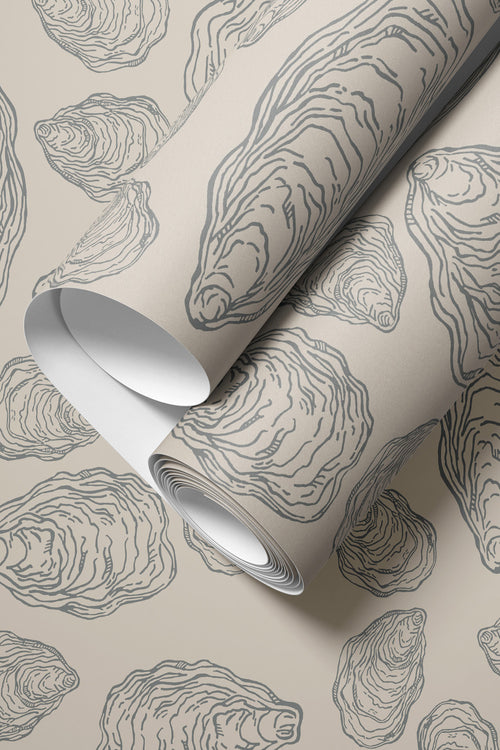 Oyster Shell Wallpaper - Design No. Five