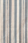 Painterly Stripe in Cape Cod Grey on Natural Linen - Design No. Five