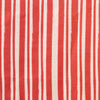 Painterly Stripe in Nantucket Red on Natural Linen - Design No. Five